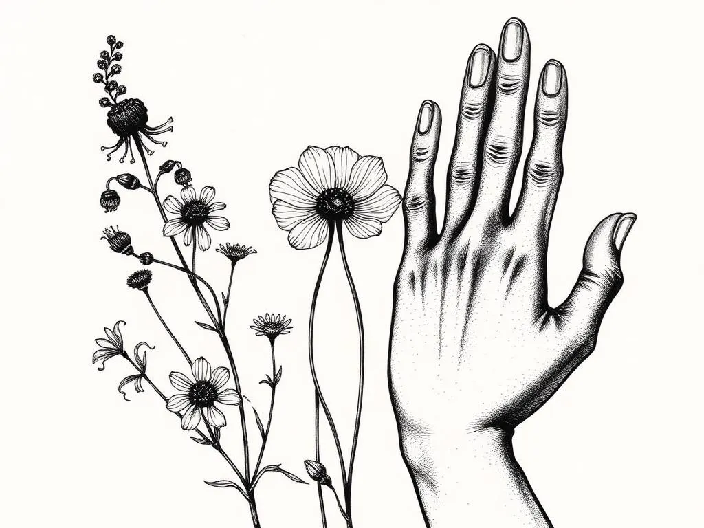 Fine-line blackwork portfolio sample