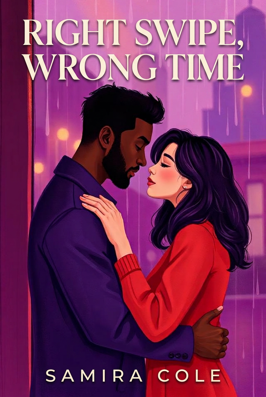 Right Swipe, Wrong Time by by Samira Cole — Romance sample book cover