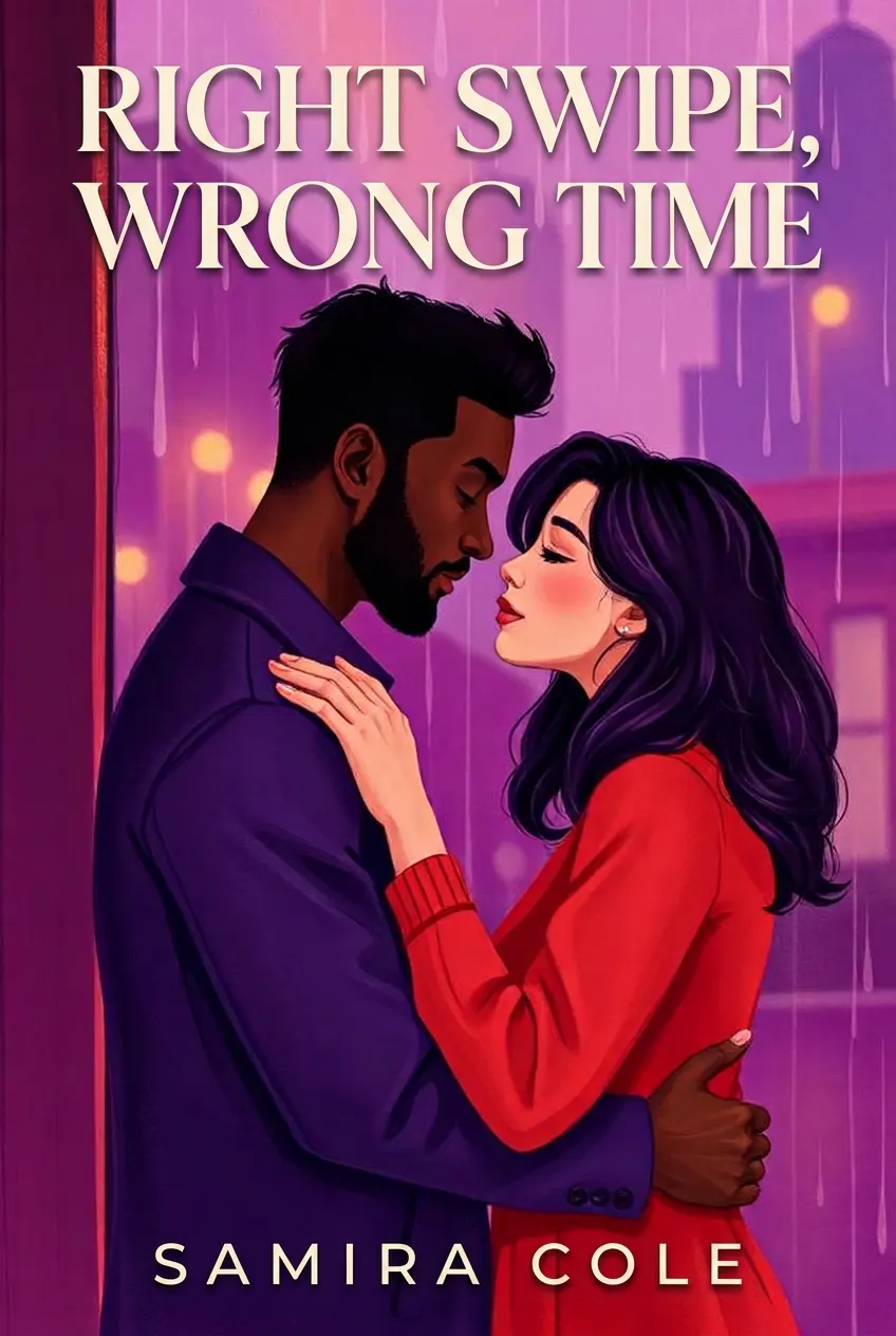 Right Swipe, Wrong Time by by Samira Cole — Romance sample book cover